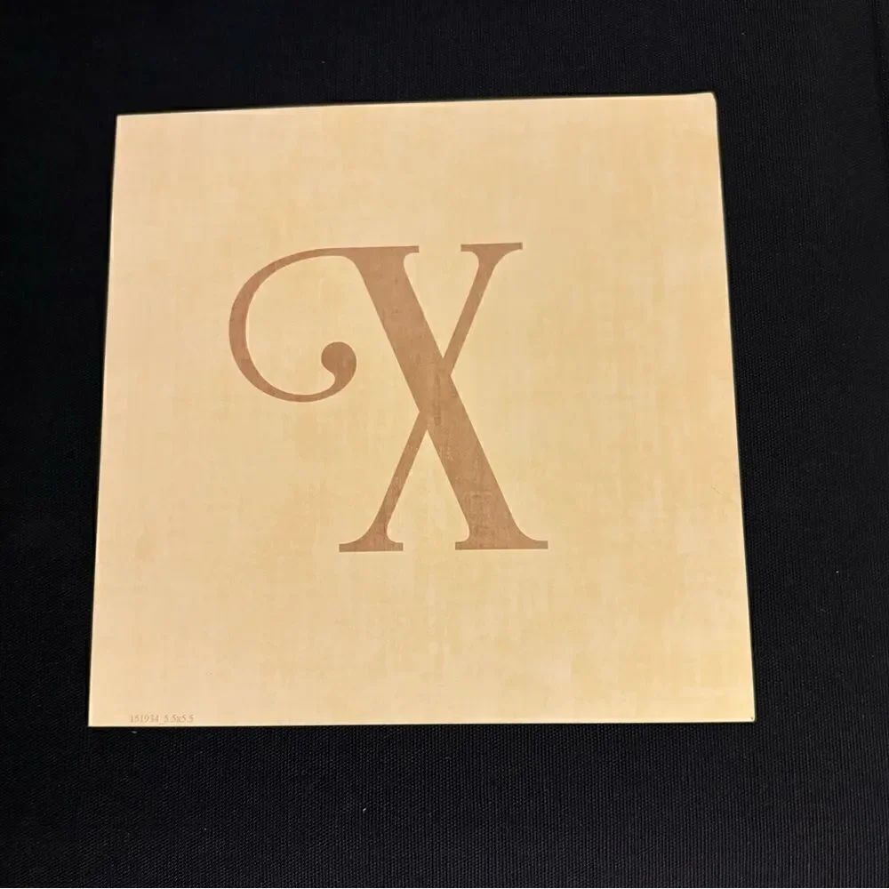🧨💵⚡️5.5” NEW! “X” Square Monogram Letter Print Ready to be Framed Print Only